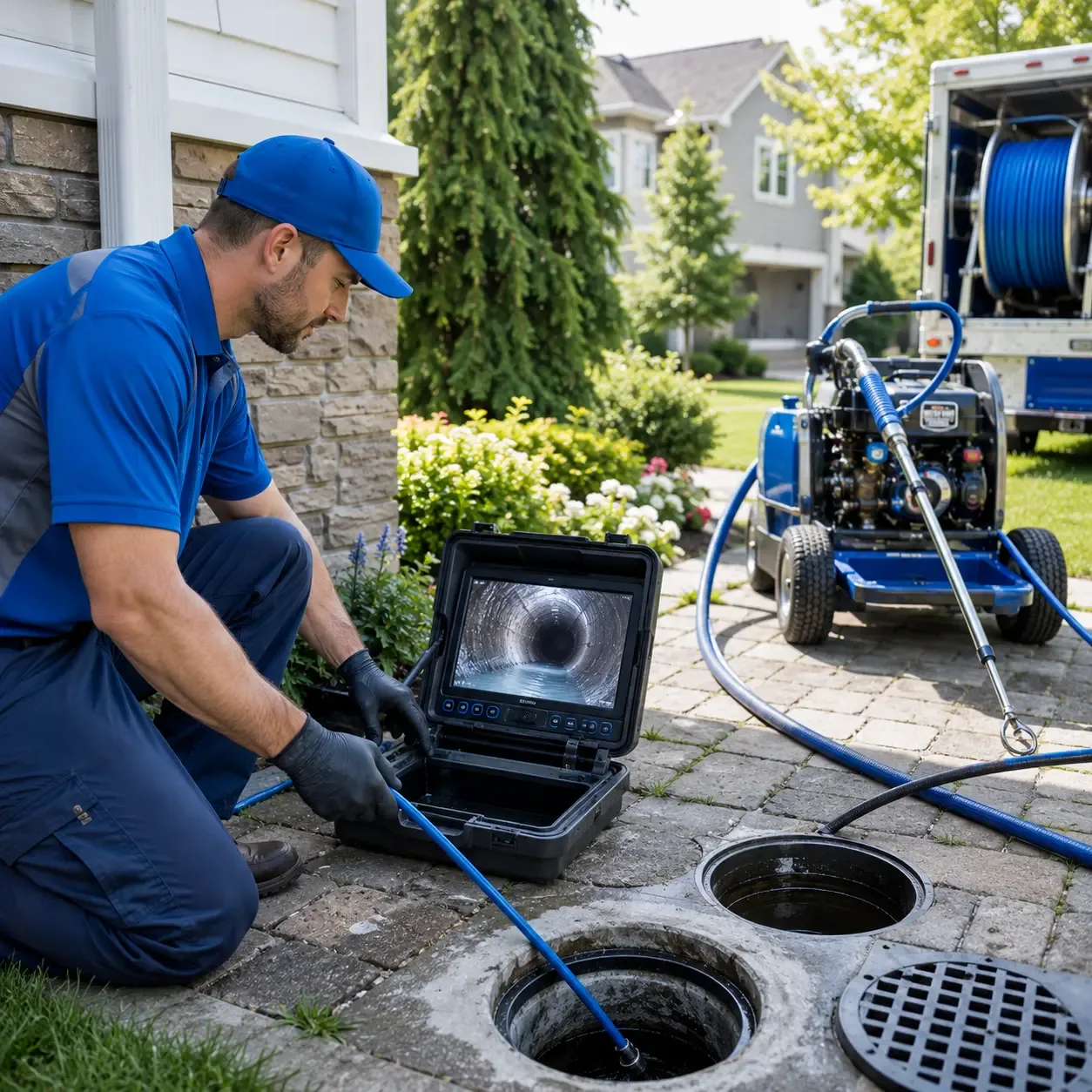 Outdoor drain cleaning professionals serving Kingsbury, IN